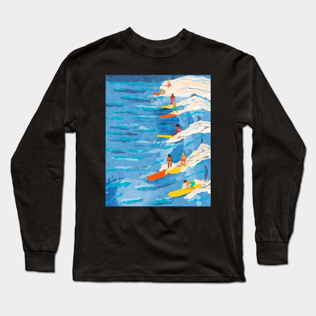 Longboarding Long Sleeve T-Shirt by omarbardisy